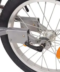 vidaXL Bike Luggage Trailer with Bag Orange and Black