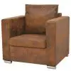 vidaXL Armchair Brown Faux Suede Leather vidaXL Armchair Brown Faux Suede Leather