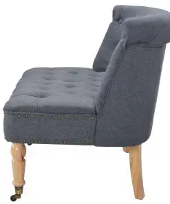 vidaXL Loveseat Fabric 94x67x76 cm Dark Grey