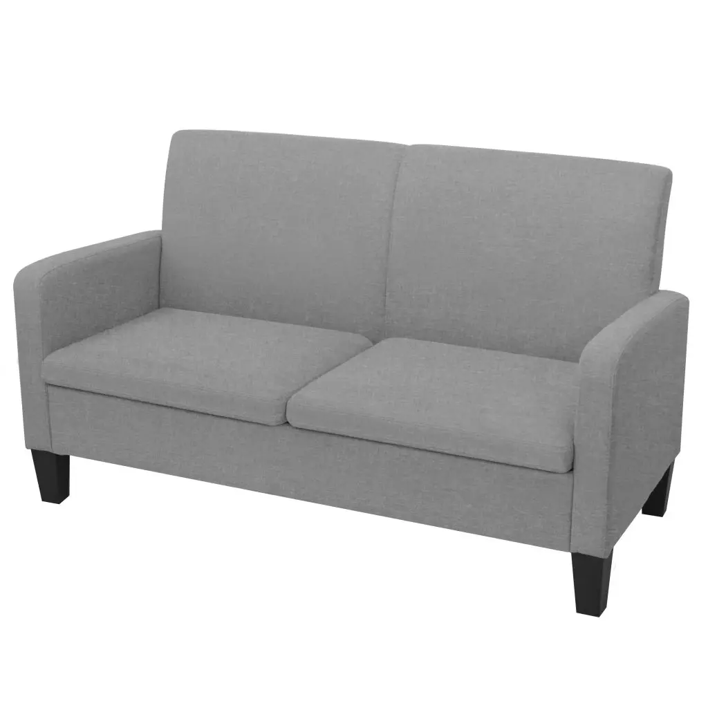 vidaXL 2-Seater Sofa 135x65x76 cm Light Grey