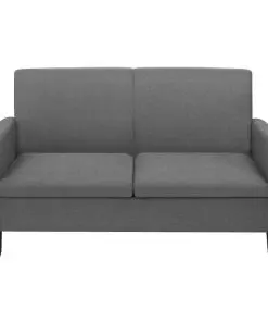 vidaXL 2-Seater Sofa 135x65x76 cm Dark Grey