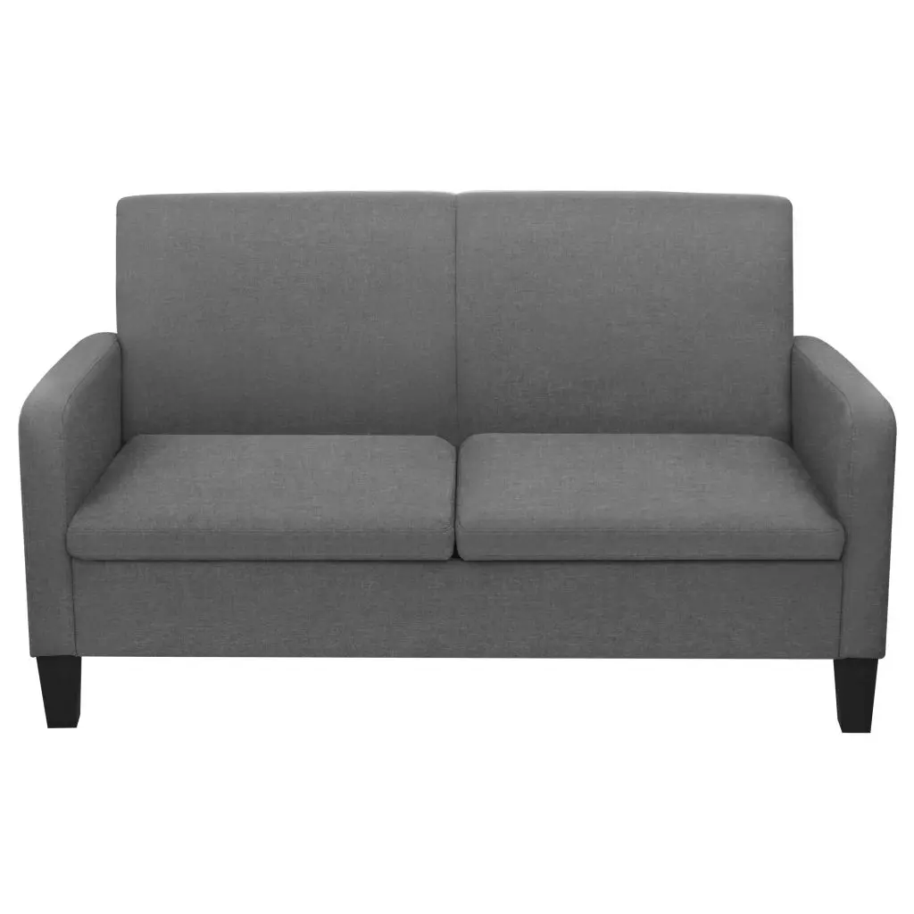 vidaXL 2-Seater Sofa 135x65x76 cm Dark Grey