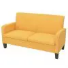 vidaXL 2-Seater Sofa 135x65x76 cm Yellow vidaXL 2-Seater Sofa 135x65x76 cm Yellow