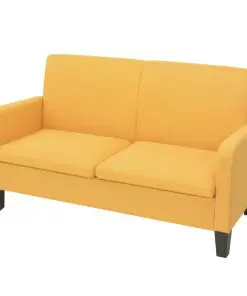 vidaXL 2-Seater Sofa 135x65x76 cm Yellow