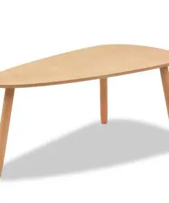 vidaXL Coffee Table Set 2 Pieces Solid Pinewood Brown