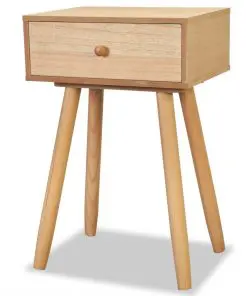 vidaXL Bedside Tables 2 pcs Solid Pinewood 40x30x61 cm Brown