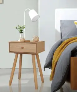 vidaXL Bedside Tables 2 pcs Solid Pinewood 40x30x61 cm Brown