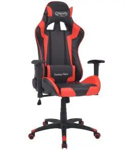 vidaXL Reclining Office Racing Chair Artificial Leather Red