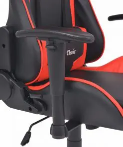vidaXL Reclining Office Racing Chair Artificial Leather Red