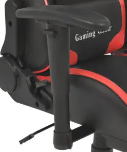 vidaXL Reclining Office Racing Chair with Footrest Red