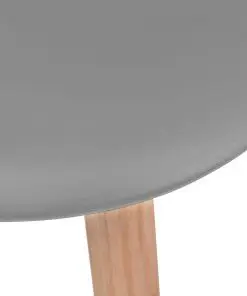 vidaXL Dining Chairs 6 pcs Grey Plastic