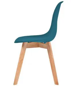 vidaXL Dining Chairs 4 pcs Turquoise Plastic