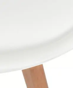 vidaXL Dining Chairs 2 pcs White Faux Leather