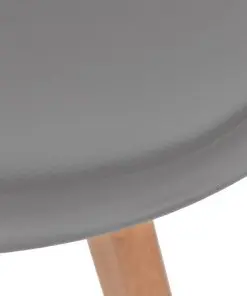 vidaXL Dining Chairs 2 pcs Grey Faux Leather