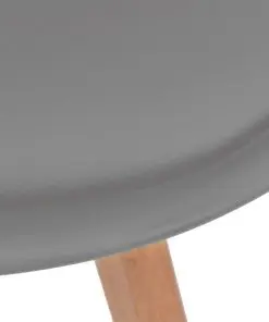 vidaXL Dining Chairs 4 pcs Grey Faux Leather