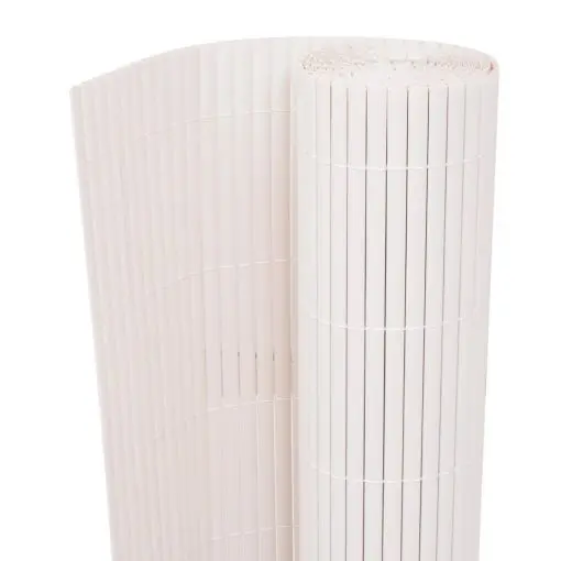 vidaXL Double-Sided Garden Fence 90×300 cm White