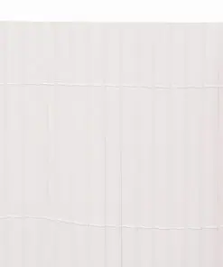 vidaXL Double-Sided Garden Fence 90×300 cm White