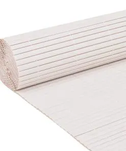 vidaXL Double-Sided Garden Fence 90×300 cm White