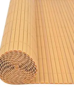 vidaXL Double-Sided Garden Fence PVC 90×300 cm Yellow