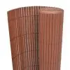 vidaXL Double-Sided Garden Fence PVC 90×300 cm Brown