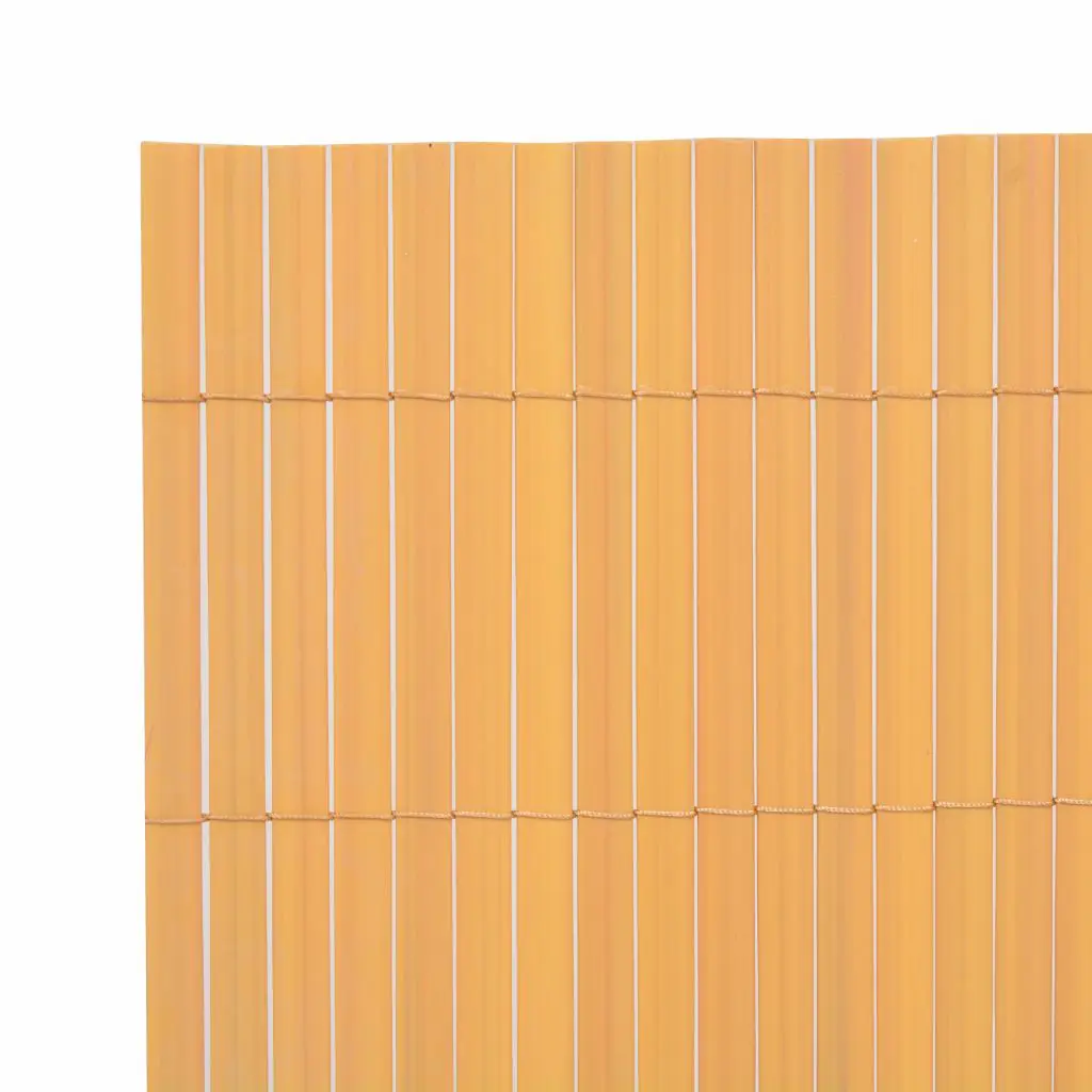 vidaXL Double-Sided Garden Fence PVC 90×500 cm Yellow
