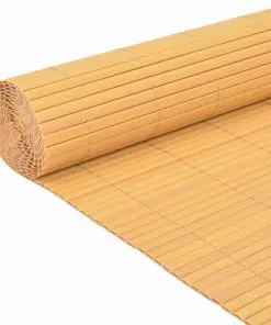 vidaXL Double-Sided Garden Fence PVC 90×500 cm Yellow