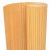 vidaXL Double-Sided Garden Fence PVC 150×300 cm Yellow