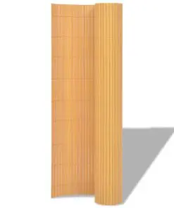 vidaXL Double-Sided Garden Fence PVC 150×300 cm Yellow