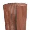 vidaXL Double-Sided Garden Fence PVC 150×300 cm Brown