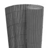 vidaXL Double-Sided Garden Fence PVC 150×300 cm Grey