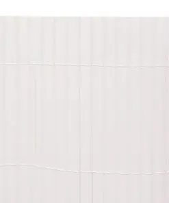 vidaXL Double-Sided Garden Fence 150×500 cm White