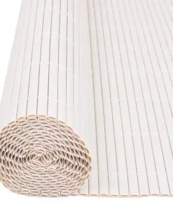 vidaXL Double-Sided Garden Fence 150×500 cm White