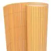 vidaXL Double-Sided Garden Fence PVC 150×500 cm Yellow