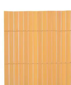 vidaXL Double-Sided Garden Fence PVC 150×500 cm Yellow