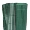 vidaXL Double-Sided Garden Fence PVC 195×300 cm Green