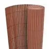 vidaXL Double-Sided Garden Fence PVC 195×500 cm Brown