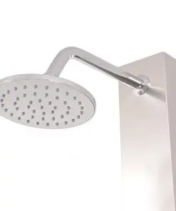 vidaXL Outdoor Shower Brushed Stainless Steel 210 cm