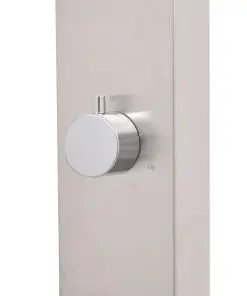 vidaXL Outdoor Shower Brushed Stainless Steel 210 cm