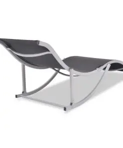 vidaXL Folding Sun Loungers 2 pcs Aluminium and Textilene