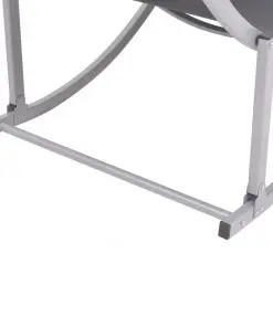 vidaXL Folding Sun Loungers 2 pcs Aluminium and Textilene