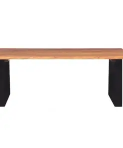 vidaXL Coffee Table Solid Acacia Wood 110x60x40 cm