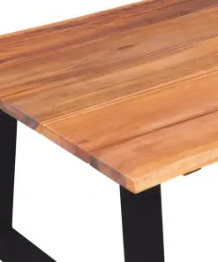 vidaXL Coffee Table Solid Acacia Wood 110x60x40 cm