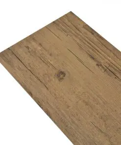 vidaXL PVC Flooring Planks 5.26 m² 2 mm Walnut Brown