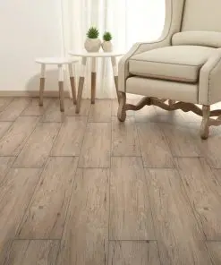 vidaXL PVC Flooring Planks 5.26 m² 2 mm Oak Brown