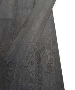 vidaXL PVC Flooring Planks 5.26 m² 2 mm Black and White