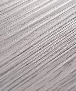 vidaXL PVC Flooring Planks 5.26 m² 2 mm Dark Grey