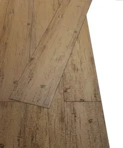 vidaXL Self-adhesive PVC Flooring Planks 5.02 m² 2 mm Walnut Brown