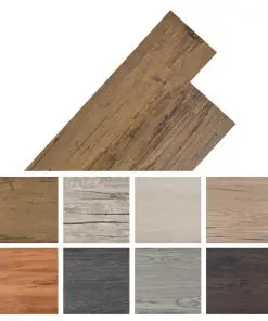 vidaXL Self-adhesive PVC Flooring Planks 5.02 m² 2 mm Walnut Brown