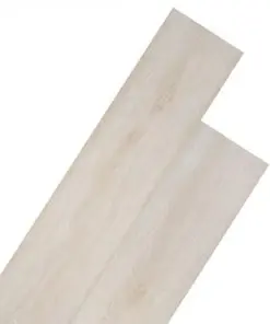 vidaXL Self-adhesive PVC Flooring Planks 5.02 m² 2 mm Oak Classic White