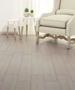 vidaXL Self-adhesive PVC Flooring Planks 5.02 m² 2 mm Oak Classic White